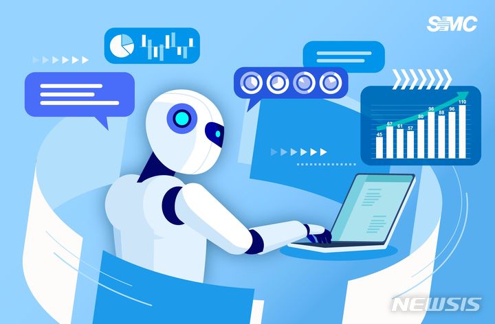 [서울=뉴시스]삼성서울병원은 첨단 디지털 기술인 로봇업무자동화(RPA)를 접목한 의무기록사본 온라인 자동발급시스템을 안정적으로 운영 중이라고 17일 밝혔다. RPA(Robotic Process Automation)는 사람이 반복적으로 처리하는 업무를 인공지능(AI)이 결합된 소프트웨어 로봇을 통해 자동화하는 기술을 말한다. 수작업 오류를 감소시키고 업무 생산성을 높인다고 알려져 있다. (이미지= 삼성서울병원 제공) 2024.01.17. photo@newsis.com. 