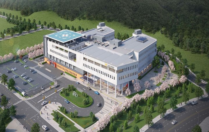 [서울=뉴시스]국립소방병원 조감도. (사진=소방청 제공)