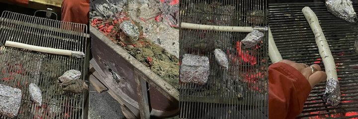 숯불에 구워 먹는 가래떡 *재판매 및 DB 금지