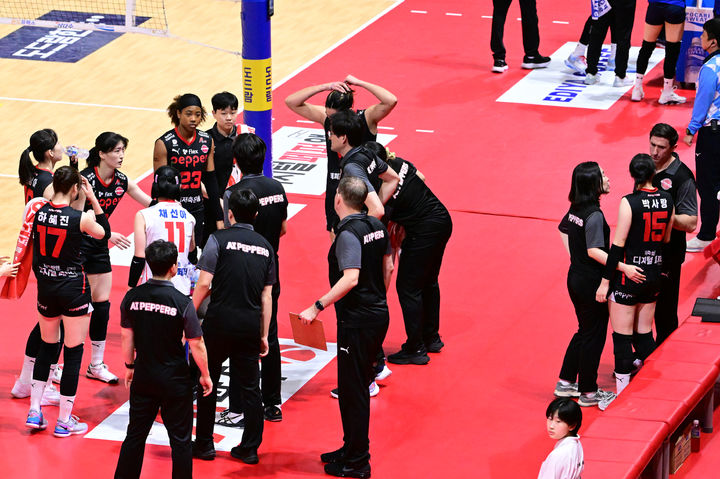 프로배구 여자부 페퍼저축은행 선수들. (사진=KOVO 제공) *재판매 및 DB 금지