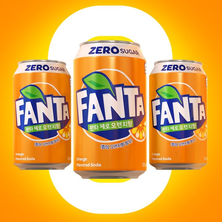 코카-콜라의 '환타 제로 오렌지향' 제품 모습.(사진=코카-콜라 제공) *재판매 및 DB 금지
