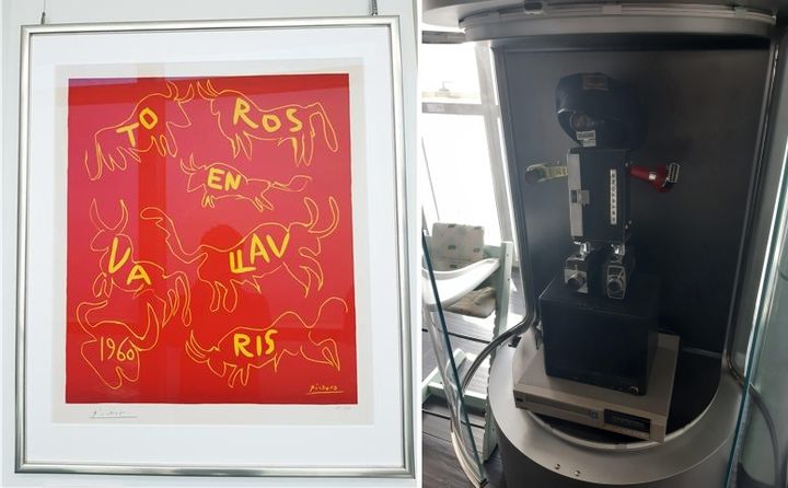 [부산=뉴시스] 부산지검이 추징보전한 피카소 작품(왼쪽)과 백남준 작가 작품. (사진=부산지검 제공) 2024.01.22. photo@newsis.com *재판매 및 DB 금지