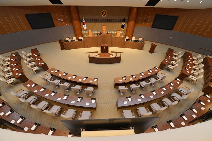 [홍성=뉴시스] 충남도의회 본회의장 모습. (사진=뉴시스 DB). photo@newsis.com *재판매 및 DB 금지