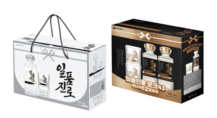 일품진로, 일품진로 오크43 선물세트 모습.(사진=하이트진로 제공) *재판매 및 DB 금지