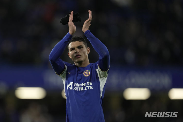 [런던=AP/뉴시스]첼시 시우바. 2024.01.23.