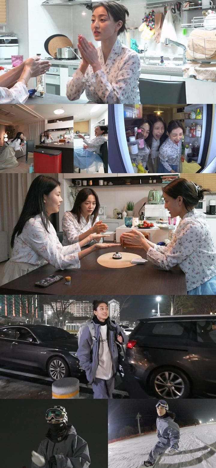 [서울=뉴시스] 26일 오후 11시10분 방송되는 MBC TV 예능물 '나 혼자 산다'에서는 세정, 나영과 신년맞이 홈파티를 즐기는 지효의 모습이 공개된다. (사진=MBC '나 혼자 산다' 제공) 2024.01.26. photo@newsis.com *재판매 및 DB 금지