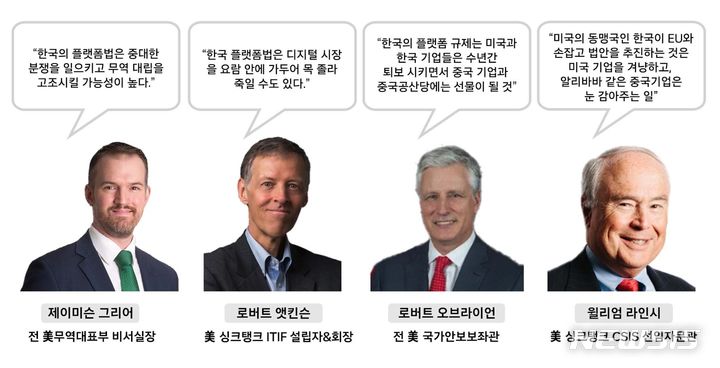 [서울=뉴시스]트럼프 정부에서 미국 무역대표부(USTR) 비서실장을 지낸 제이미슨 그리어가 플랫폼법 제정을 경고했다.2024.01.29.photo@newsis.com