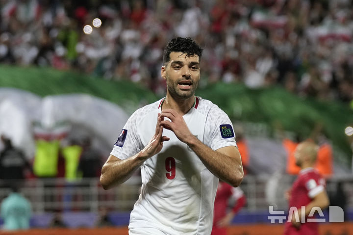 [도하=AP/뉴시스]이란 공격수 타레미. 2024.01.31.