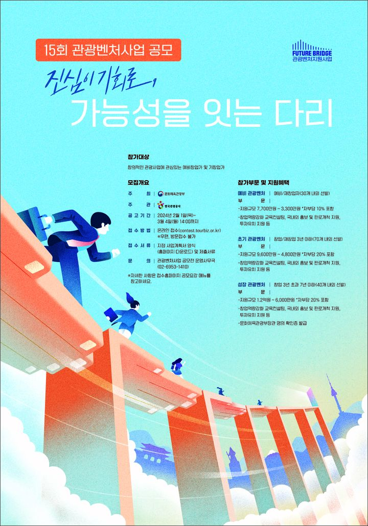 문체부-관광공사 '관광벤처사업 공모전' 포스터. (사진=한국관광공사 제공) photo@newsis.com *재판매 및 DB 금지