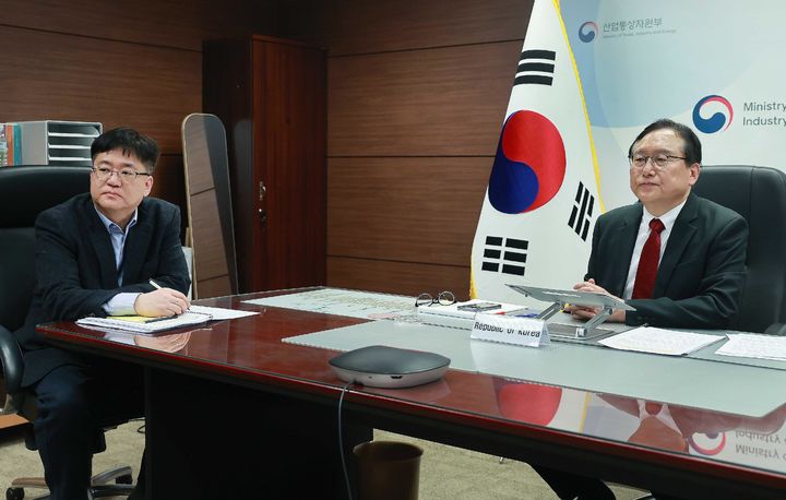 [서울=뉴시스] 정인교 산업통상자원부 통상교섭본부장이 1일 서울 중구 대한상공회의소에서 열린 WTO 오타와그룹 통상장관회의에 참석해 발언하고 있다. (사진=산업통상자원부 제공) 2024.02.02. photo@newsis.com *재판매 및 DB 금지