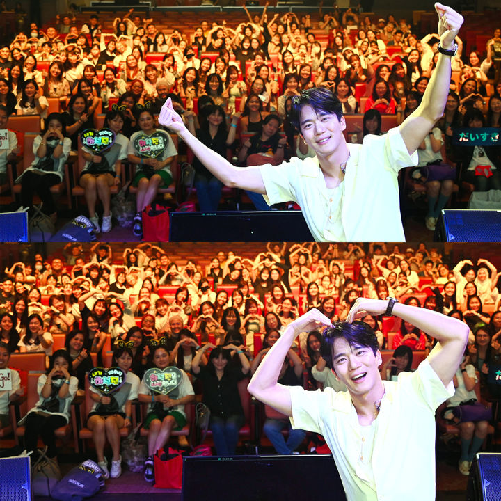 [서울=뉴시스] 배우 하석진 싱가포르 팬미팅 현장. (사진=매니지먼트 구, 더아티스튜디오 제공) 2024.02.06. photo@newsis.com *재판매 및 DB 금지