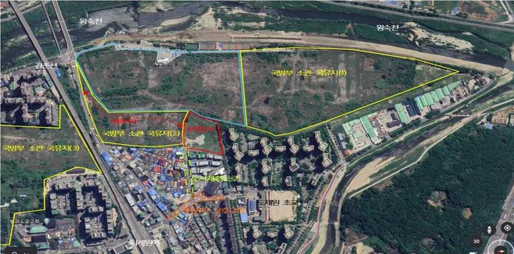 공사차량 통행 문제로 집단민원이 발생한 남양주시 조합아파트 건립 현장 위치도. (사진=국민권익위원회 제공) *재판매 및 DB 금지 *재판매 및 DB 금지