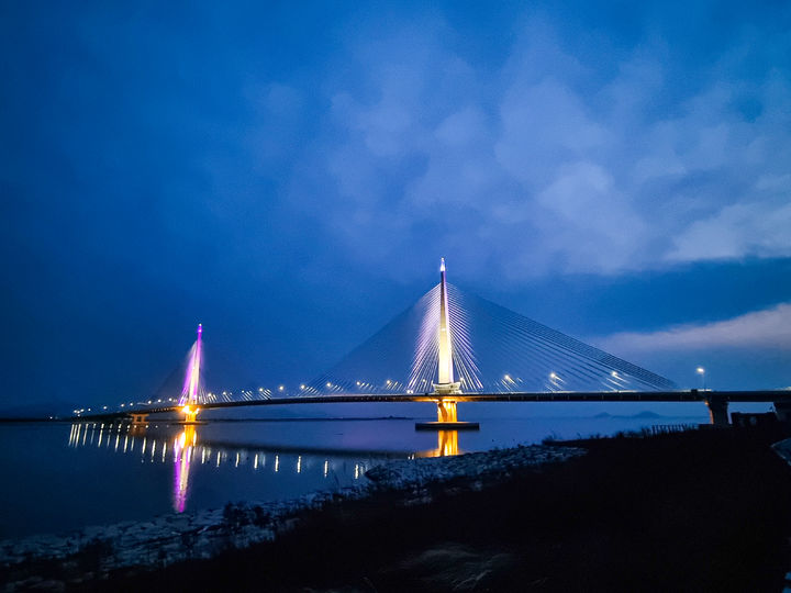 새만금 만경대교 야경(사진=새만금개발청 제공) *재판매 및 DB 금지