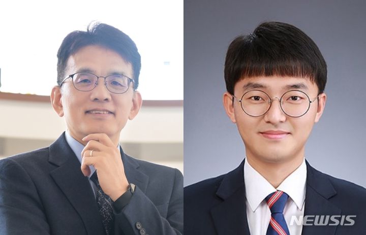 [광주=뉴시스]이동선 GIST 교수(왼쪽)와 곽희민 박사과정생