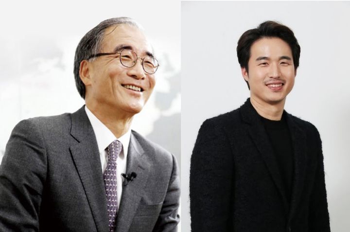 김동녕 한세예스24회장(좌)와 김익환 한세실업 부회장(우)(사진=한세예스24그룹 제공) *재판매 및 DB 금지