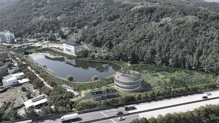 [대구=뉴시스] 망월지 생태교육관 건립 및 생태축 복원 사업 설계공모 당선작. (사진 = 대구시 수성구 제공) 2024.02.14. photo@newsis.com *재판매 및 DB 금지