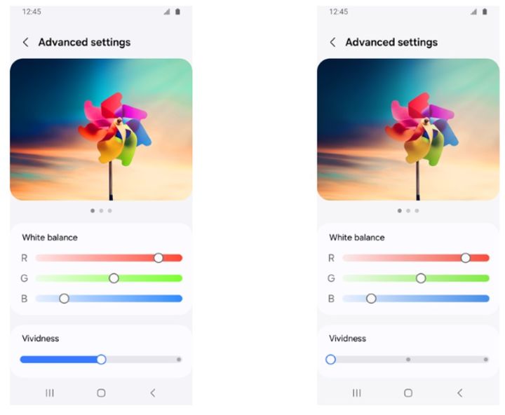 삼성전자는 갤럭시 S24 사용자들의 선택권을 더욱 확대하기 위해 소프트웨어 업데이트를 진행한다고 15일 밝혔다. 디스플레이 소프트웨어 업데이트로 '화면 모드'에 '선명도' 옵션이 추가돼 이제 더 다양한 색감으로 모바일 시청을 할 수 있다. (사진=삼성전자 제공) *재판매 및 DB 금지