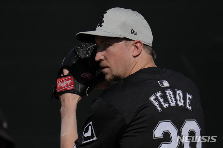 [피닉스=AP/뉴시스]시카고 화이트삭스 에릭 페디. 2024.,02.16.