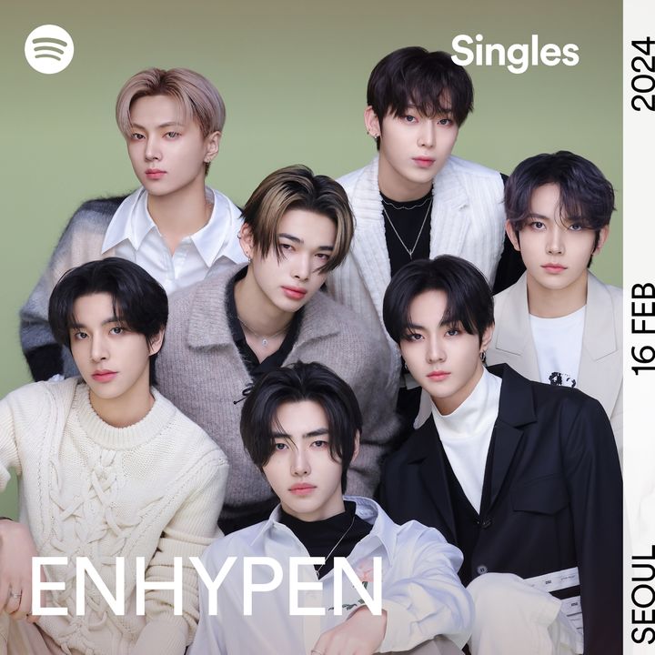 [서울=뉴시스] 엔하이픈 'I NEED U - Spotify Singles' 디지털 커버. (사진 = 스포티파이 제공) 2024.02.16. photo@newsis.com *재판매 및 DB 금지