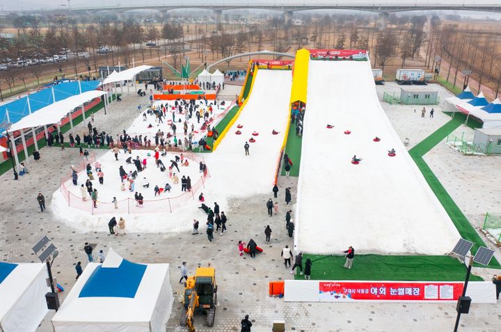 낙동강 야외 눈썰매장 (사진=구미시 제공) *재판매 및 DB 금지