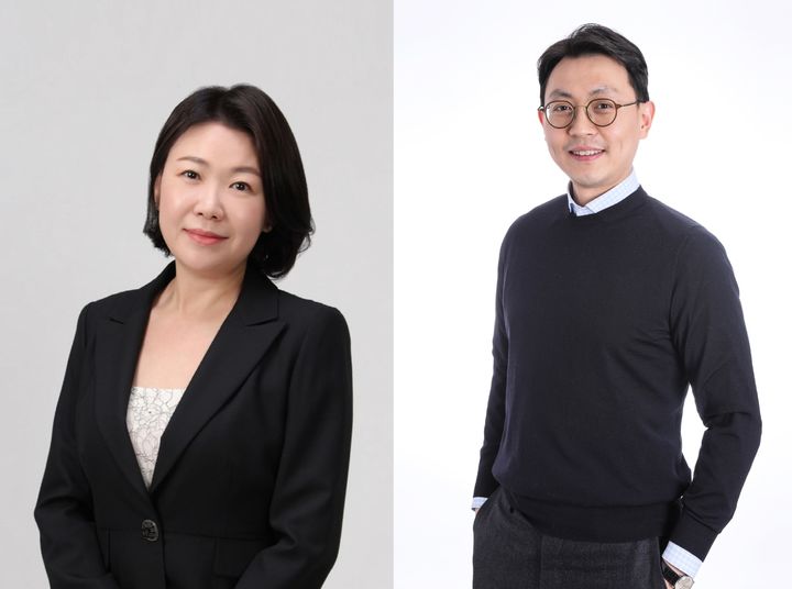 강주연 동진레저 사장(좌)와 강준석 블랙야크그룹 경영전략본부장(사장) 모습(사진=BYN블랙야크그룹 제공) *재판매 및 DB 금지