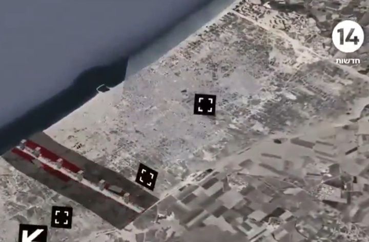 [서울=뉴시스] 이스라엘이 가자지구 남북을 가르는 넷자림 회랑 확장 공사에 착수한 지난해 2월 이스라엘 채널14 웹사이트를 갈무리한 자료 사진. *재판매 및 DB 금지.