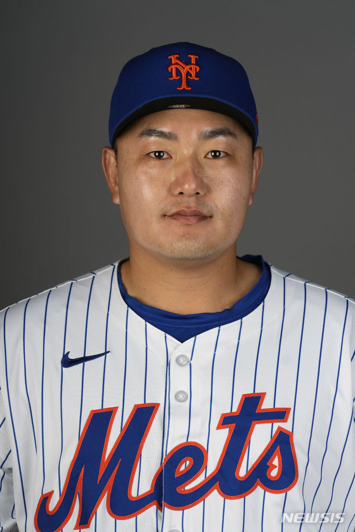 [AP=뉴시스] 미국프로야구 메이저리그 뉴욕 메츠 최지만. 2024.02.24.