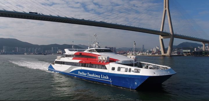 [부산=뉴시스] 부산~대마도 오가는 팬스타쓰시마링크호. (사진=팬스타그룹 제공) 2024.02.26. photo@newsis.com *재판매 및 DB 금지