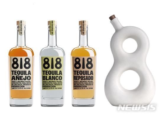 [서울=뉴시스] 왼쪽부터 818 데킬라 아네호, 818 데킬라 블랑코, 818 데킬라 레포사도, 818 데킬라 에잇리저브. (사진=국순당 제공)
