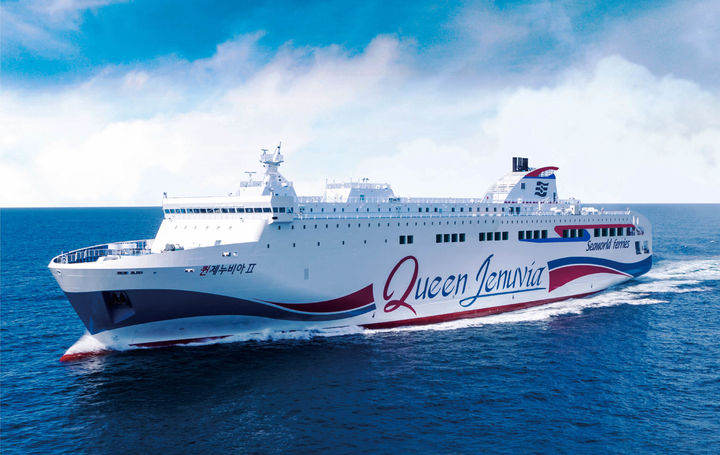 [목포=뉴시스] '퀸제누비아Ⅱ'호. (사진=씨월드고속훼리 제공) 2024.02.27. photo@newsis.com *재판매 및 DB 금지