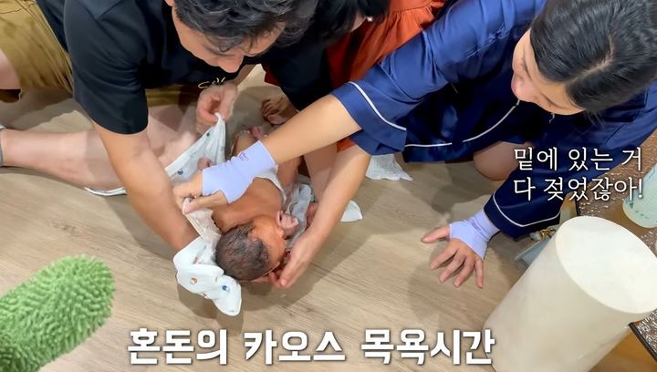 [서울=뉴시스] 유튜브 채널 '해쭈 [HAEJOO]'는 지난 19일 '호르몬아 나대지 마. 남편 보이와 하는 셀프 산후조리'라는 제목의 영상을 올렸다. (사진=해쭈 채널 캡처 ) 2024.2.28. photo@newsis.com *재판매 및 DB 금지