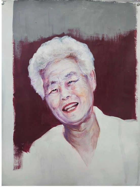 이옥선 할머니-전쟁과 여성의 인권 ( 38) 한지위에 아크릴 파스텔. *재판매 및 DB 금지