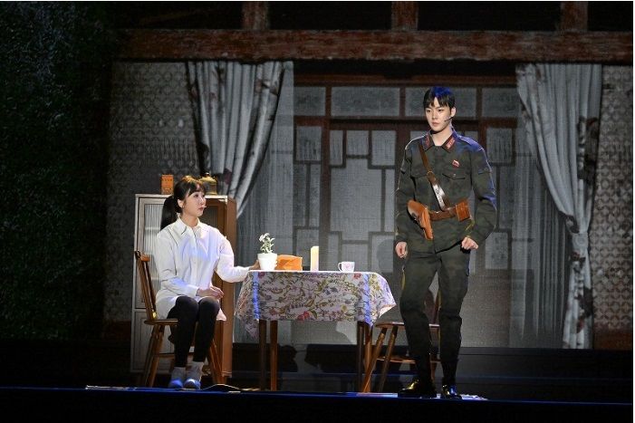 뮤지컬 '사랑의 불시착' 일본 도쿄 공연. (사진=에이투지엔터테인먼트·아스틴카멜 제공) photo@newsis.com *재판매 및 DB 금지