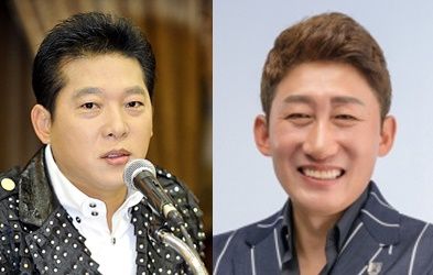 [삼척=뉴시스] 트로트 가수 박상철(왼쪽)과 신대양. (사진=뉴시스 DB). photo@newsis.com *재판매 및 DB 금지