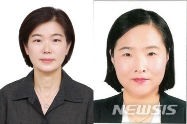 [세종=뉴시스]공정거래위원회 유일한 여자 국장. 이순미 서울사무소장(왼쪽), 정희은 기업거래결합심사국장(오른쪽) (제공=공정위)
