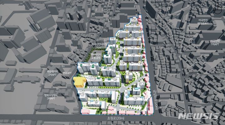 [서울=뉴시스]서울 강서구 방화동과 송파구 풍납동 일대에 모아타운 사업으로 총 2319세대가 공급된다. 사진은 강서구 방화동 모아타운. (사진=서울시 제공). 2024.03.08. photo@newsis.com 
