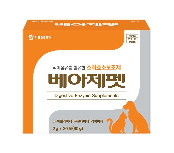 [서울=뉴시스] 대웅펫 반려동물 소화효소보조제 '베아제펫'. (사진=대웅펫 제공) 2024.03.12. photo@newsis.com&nbsp; *재판매 및 DB 금지
