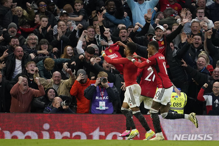 [맨체스터=AP/뉴시스] 잉글랜드 프로축구 프리미어리그(EPL) 맨체스터 유나이티드의 아마드 디알로. 2024.03.17.