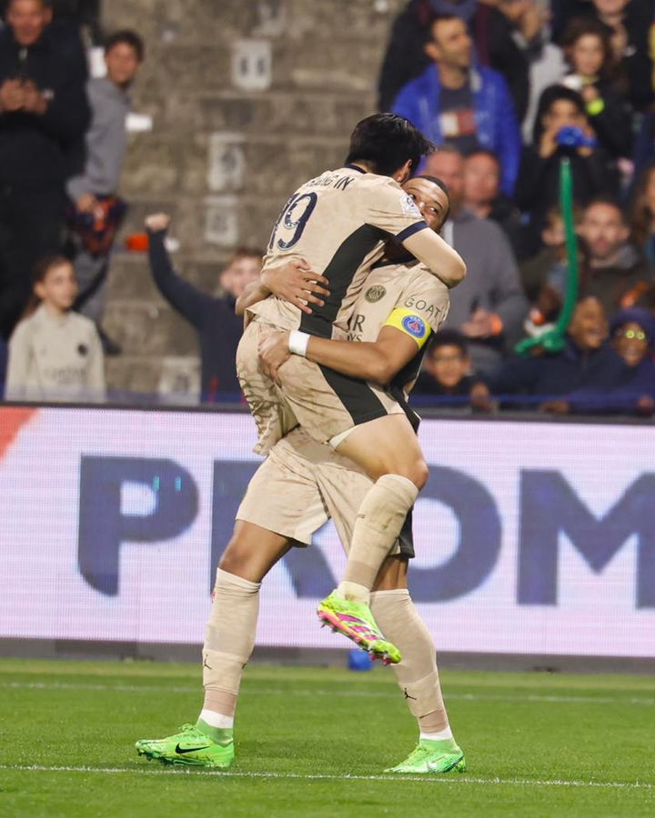 [서울=뉴시스] 프랑스 프로축구 리그앙 파리 생제르맹(PSG)의 미드필더 이강인. (사진=PSG SNS 캡처) *재판매 및 DB 금지