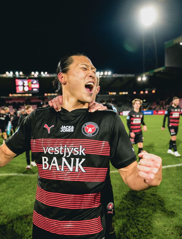 [서울=뉴시스] 덴마크 프로축구 수페르리가 미트윌란의 조규성. (사진=미트윌란 SNS 캡처) *재판매 및 DB 금지