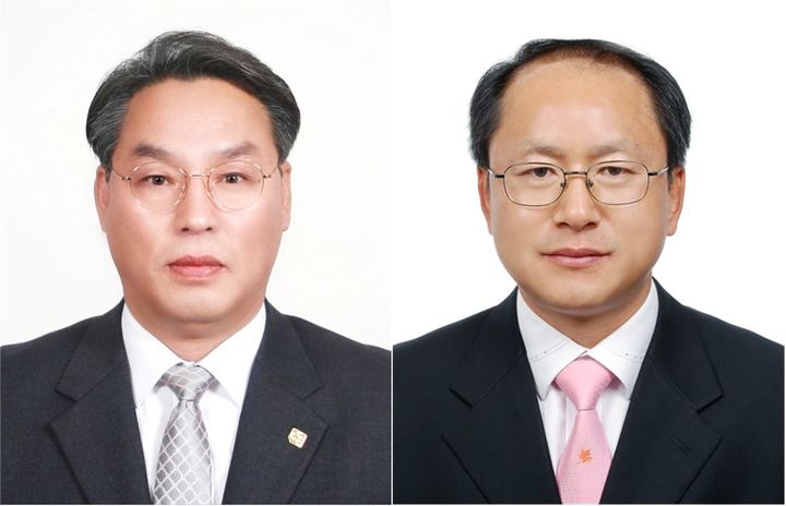 [울산=뉴시스] 울산 울주군은 ‘2024년 울주군 기업인상’ 수상자로 엔트라㈜ 박재희 대표와 ㈜칼라런트코리아 서해열 대표를 선정했다고 18일 밝혔다. 사진 왼쪽이 서해열 대표, 오른쪽이 박재희 재표. 2024.03.18. (사진= 울주군 제공)photo@newsis.com *재판매 및 DB 금지