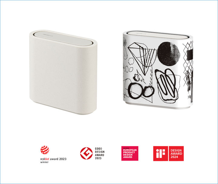 [서울=뉴시스] KT가 지난해 선보인 와이파이 공유기가 세계적 디자인 어워드에서 수상하는 성과를 냈다. (사진=KT 제롱) *재판매 및 DB 금지