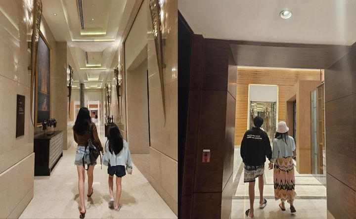 [서울=뉴시스] 배우 고소영이 아들(오른쪽), 딸과 나란히 걷는 모습을 공개했다. (사진=고소영 인스타그램 캡처) 2024.03.19. photo@newsis.com *재판매 및 DB 금지