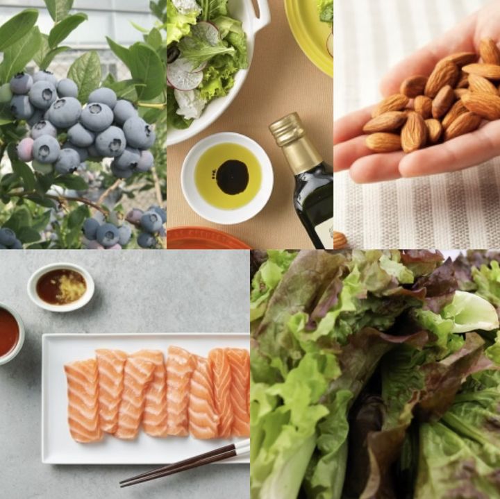 [서울=뉴시스] 뉴욕포스트가 16일 (현지시각) 64세 나이에도 젊음과 건강을 유지하고 있는 여성 인플루언서를 소개했다. 사진은 하라 브라운(64)이 평소 즐기는 음식들. <사진=뉴시스DB> 2024.3.19. *재판매 및 DB 금지