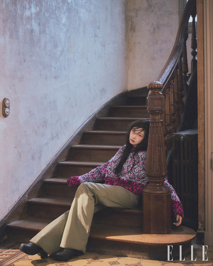 [서울=뉴시스] 그룹 '에스파(aespa)' 멤버 지젤. (사진=엘르 제공) 2024.03.19. photo@newsis.com *재판매 및 DB 금지