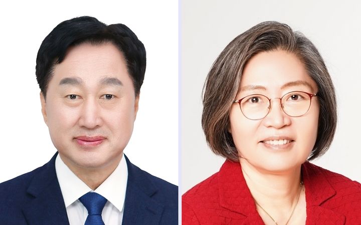 [수원=뉴시스] 더불어민주당 김준혁(사진 왼쪽) 후보, 국민의힘 이수정 후보. (사진=캠프 제공) 2024.03.19. photo@newsis.com *재판매 및 DB 금지