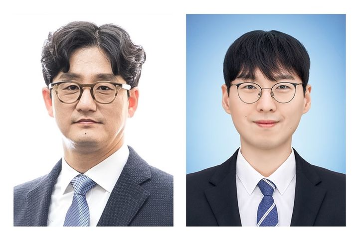 [울산=뉴시스] UNIST 연구진. 신형준 교수(왼쪽), 제1저자 한희준 연구원 *재판매 및 DB 금지