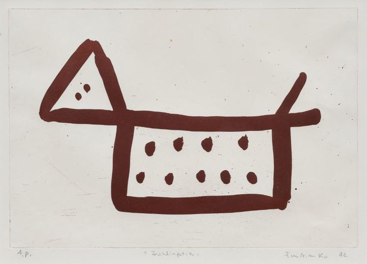 노은님, 〈봄의 동물〉, 1992, 종이에 애쿼틴트, 33.3×46㎝, 국립현대미술관 이건희컬렉션 *재판매 및 DB 금지