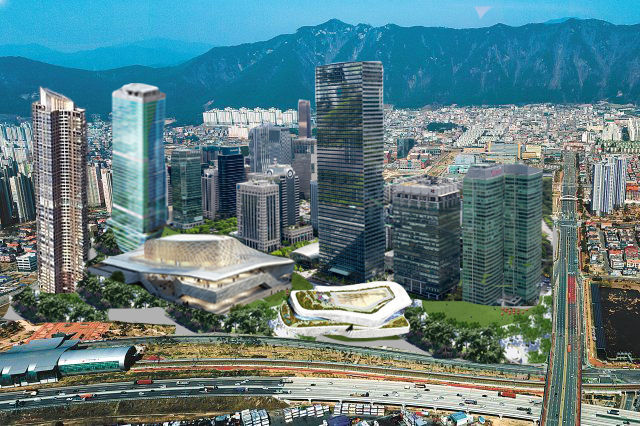 [양산=뉴시스] 마스터 플랜에 따른 개발 예상 이미지. 윤영석 선거사무소 제공 *재판매 및 DB 금지