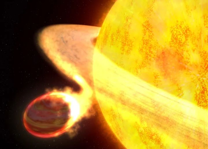 항성이 행성을 잡아먹는 모습의 상상도. (사진=나사) *재판매 및 DB 금지